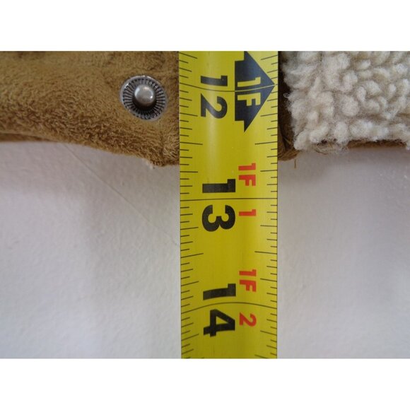 Big Chill Outerwear Tan Faux Leather Shearling Jacket Baby Toddler Size 3T - Picture 8 of 10